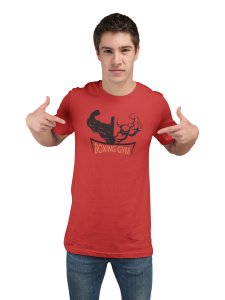 Gym, Fitness, Workout, Round Neck Gym Tshirt (Vertically) (Red Tshirt) - Clothes for Gym Lovers - Suitable for Gym Going Person - Foremost Gifting Material for Your Friends and Close Ones