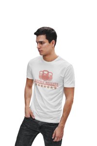 Kettle Bellion Round Neck Gym Tshirt (White Tshirt) - Clothes for Gym Lovers - Foremost Gifting Material for Your Friends and Close Ones