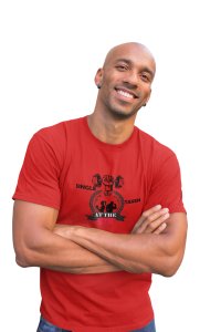 Single, Taken At The Gym, Round Neck Gym Tshirt (Red Tshirt) - Clothes for Gym Lovers - Suitable for Gym Going Person - Foremost Gifting Material for Your Friends and Close Ones