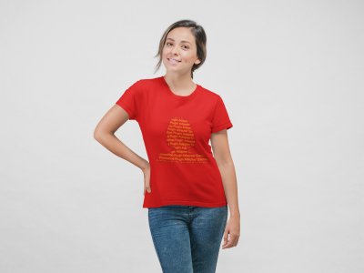 Adapter - Line Art for Female - Half Sleeves T-shirt