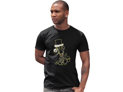 Dog - Line Art for Male - Half Sleeves T-shirt