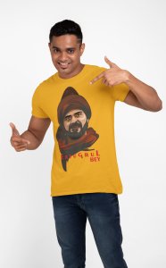 Eryugal Bey - Yellow - The Ertugrul Ghazi - 100% cotton t-shirt for Men with soft feel and a stylish cut