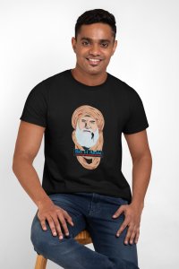 Ibn-UL-ARABI Illustration - Black - The Ertugrul Ghazi - 100% cotton t-shirt for Men with soft feel and a stylish cut