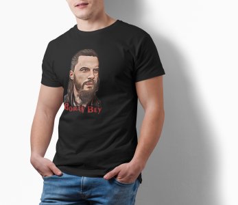 Boran bey - Black - The Ertugrul Ghazi - 100% cotton t-shirt for Men with soft feel and a stylish cut