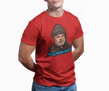 Suleman Shah - Red - The Ertugrul Ghazi - 100% cotton t-shirt for Men with soft feel and a stylish cut