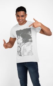 Birds on tree Graphic printed T-shirts - Men's stylish clothing - Cool tees for boys