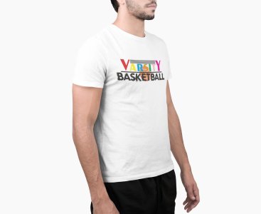 Varsity Basketball - White - Printed - Sports cool Men's T-shirt