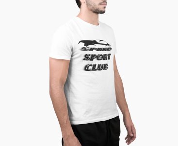 Speed sports Club - White - Printed - Sports cool Men's T-shirt
