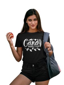 Candy in inspector, Tulip - Printed Tees for Women's -designed for Halloween