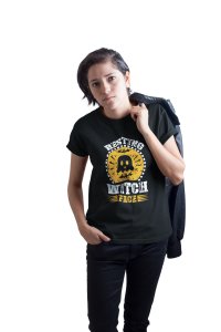 Resting - Printed Tees for Women's - designed for Halloween