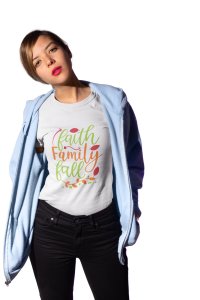 Faith family - Printed Tees for Women's -designed for Halloween