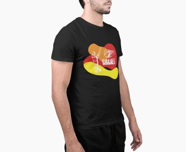Cricket - Batsman Illustration - Black - Printed - Sports cool Men's T-shirt