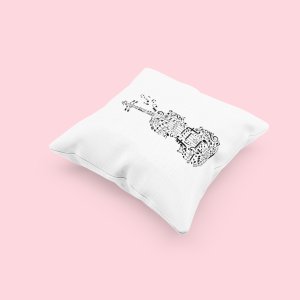 Violin - Special Printed Pillow Covers For Music Lovers(Combo Set of 2)