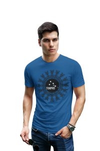 Taurus, Mandala picture(Blue T) - Printed Zodiac Sign Tshirts - Made especially for astrology lovers people