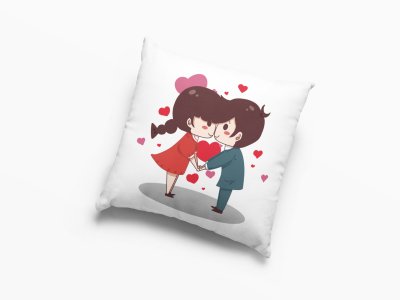 Cute Little Couple Holding Hands -Printed Pillow Covers For (Pack Of Two)