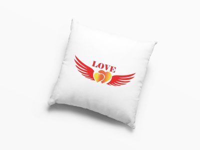 Hearts with Wings -Printed Pillow Covers For (Pack Of Two)