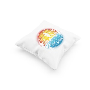 Halloween Scary Illustration -Flying Witch-Halloween Theme Pillow Covers (Pack Of 2)