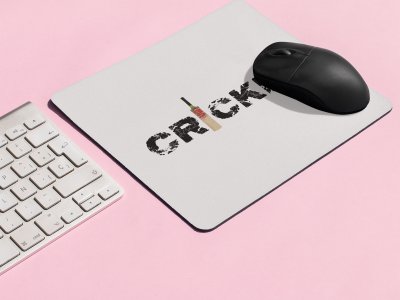 Cricket Text in Black - Designable Printed Mousepads(20cm x 18cm)