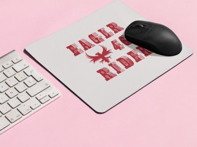 Eaglr 46 Rider Text In Red - Designable Printed Mousepads(20cm x 18cm)
