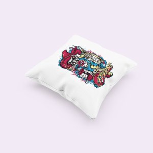 Ugly Skull-Printed Pillow Covers(Pack Of 2)