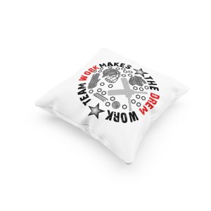 Team Work Makes -Printed Pillow Covers (Pack Of 2)