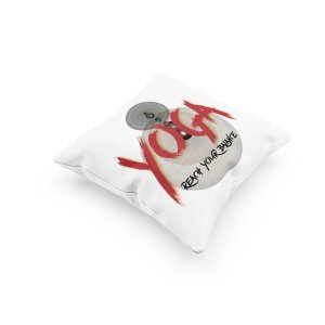 Reach your Balance Text -Printed Pillow Covers(Pack Of 2)