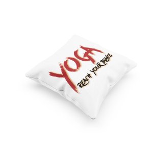 Yoga Reach your balance Text -Printed Pillow Covers(Pack Of 2)