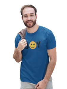 Joy Written in Text T-shirt - Clothes for Emoji Lovers - Suitable for Fun Events - Foremost Gifting Material for Your Friends and Close Ones