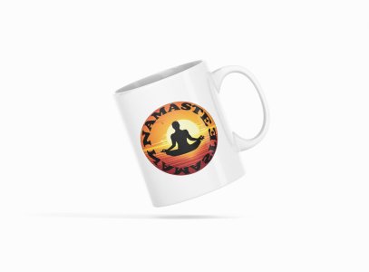 Namaste Text - Printed Coffee Mugs For Yoga Lovers