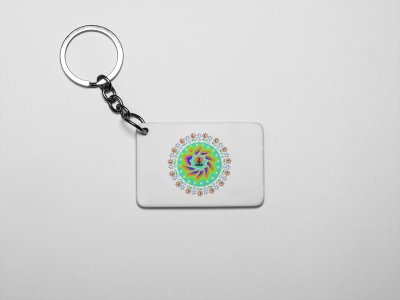 Yoga Energy Chakra- Printed Acrylic Keychains(Pack Of 2)