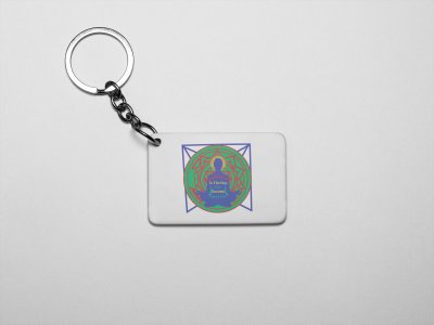 Meditation Is The Day For Success Text - Printed Acrylic Keychains(Pack Of 2)