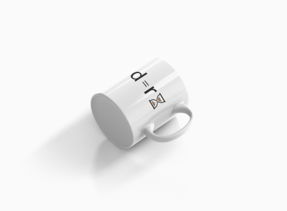 Sand watch  - formula themed printed ceramic white coffee and tea mugs/ cups for maths lovers