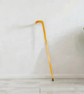 Babul wood long curved sticks/ curved walking cane with rubber tip for men and women