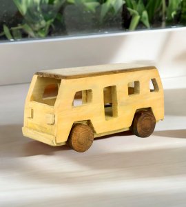 Wooden standard antique van toy game/ push and pull toy game for childrens (collectible item)