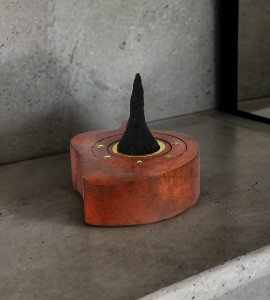 Wooden Mango Shape Agarbatti Stand /Incense stick holder for home and mandir