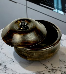 Wooden roti and chapati keeper/ blackwood casserole/ hotpot for kitchen and dining table
