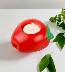 Mosaic apple tealight holder /diya / earthen lamp /stand showpiece for home decoration