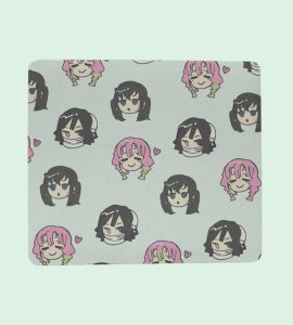 Kimono Canvas: Demon Slayer Pattern Print on an Exclusive Mouse Pad