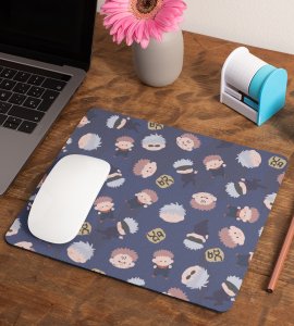 Jujutsu Cuties: Adorable Faces Cartoon Mouse Pad - Limited Edition