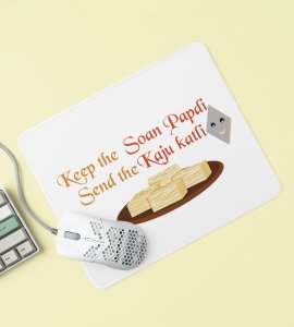 Keep the Sonpapdi, Send the Kaju Katli Mouse Pad - Diwali Sweets