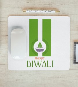 Go Green Diwali Mouse Pad - Celebrate with Nature, Preserve Traditions
