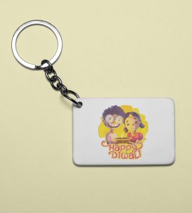 Sibling Love Diwali Keychain - Happy Diwali, Brother & Sister Bond(Pack Of 2)