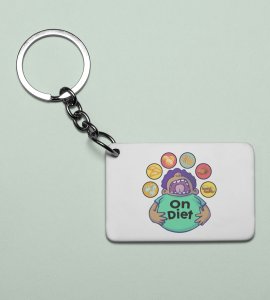 Diwali Sweet Temptations Keychain - 'Diet Gayi Tel Lene(Pack Of 2)