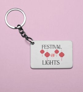 Festival of Lights Keychain - Embracing Kandils and Diwali Radiance(Pack Of 2)
