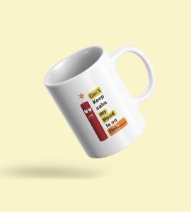 Diwali Cracker Frenzy Coffee Mug - 'Can't Keep Calm, My Head is on Fire!