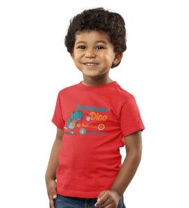Basketballer Dino, Printed Cotton Tshirt for Boys
