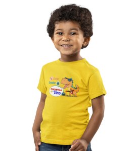 Rockstar Dino, Boys Printed Crew Neck T-Shirt