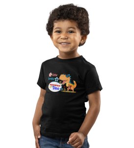 Rockstar Dino, Boys Printed Crew Neck T-Shirt