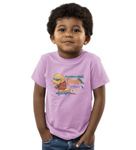 Dino Skater, Printed Cotton Tshirt for Boys