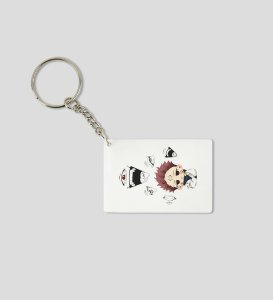 Cute Itadori Printed Key Chain ( PACK OF 2 )